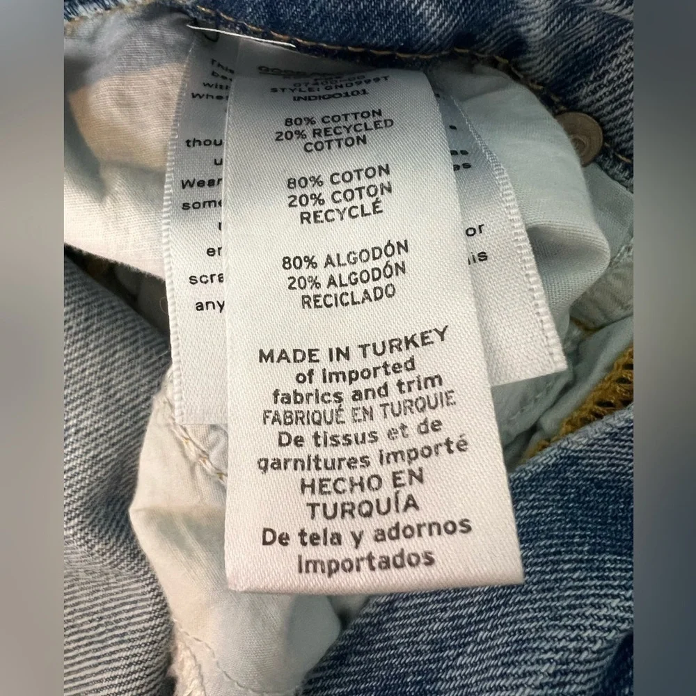 Good American Jeans Indigo Wash Straight Leg Denim high rise - Picture 4 of 4